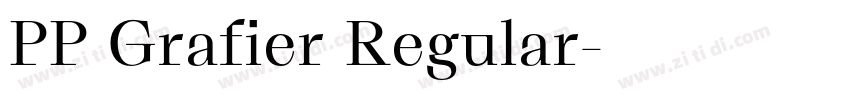 PP Grafier Regular字体转换 PP Grafier Regular字体转换